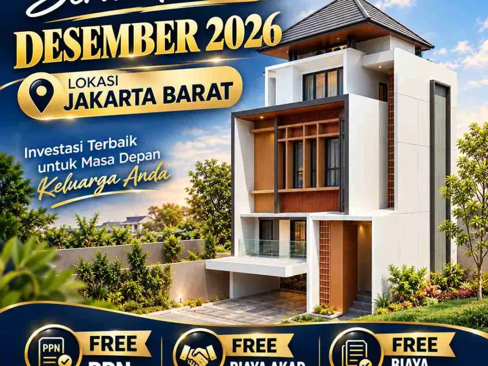 siap huni rumah 3 lantai