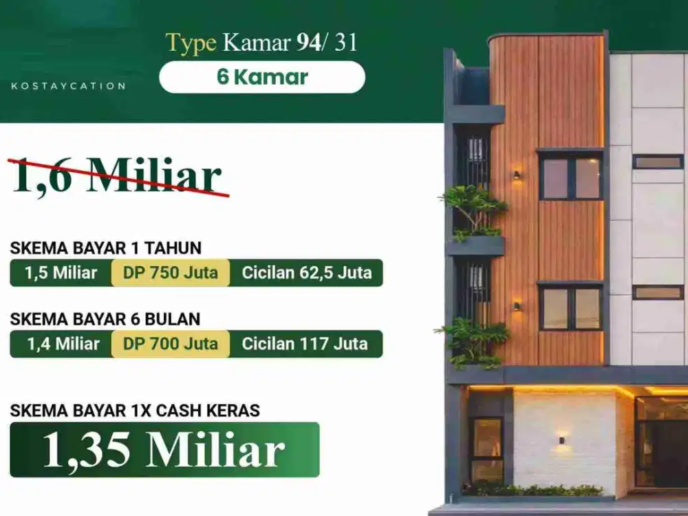 Rumah kost Rasa Hotel depan kampus IPB