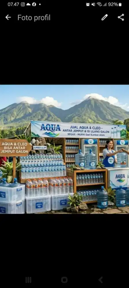 mencari Supir becak depot air minum