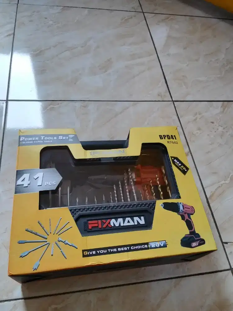 MESIN BOR SET LISTRIK FIXMAN