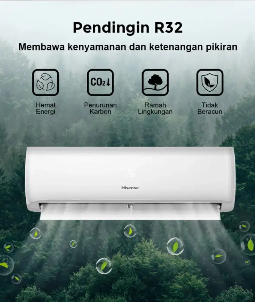 HISENSE AC SPLIT 1 PK INVERTER WHITE