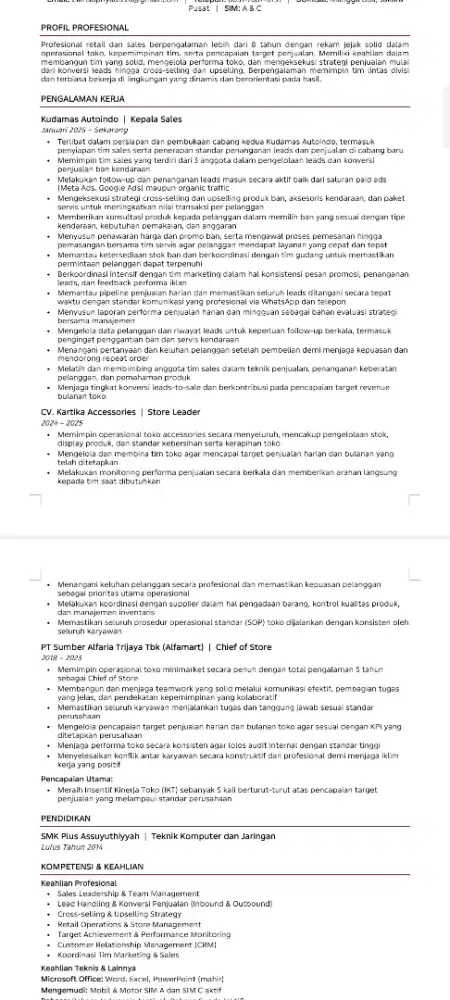 Cari lowongan pekerjaan