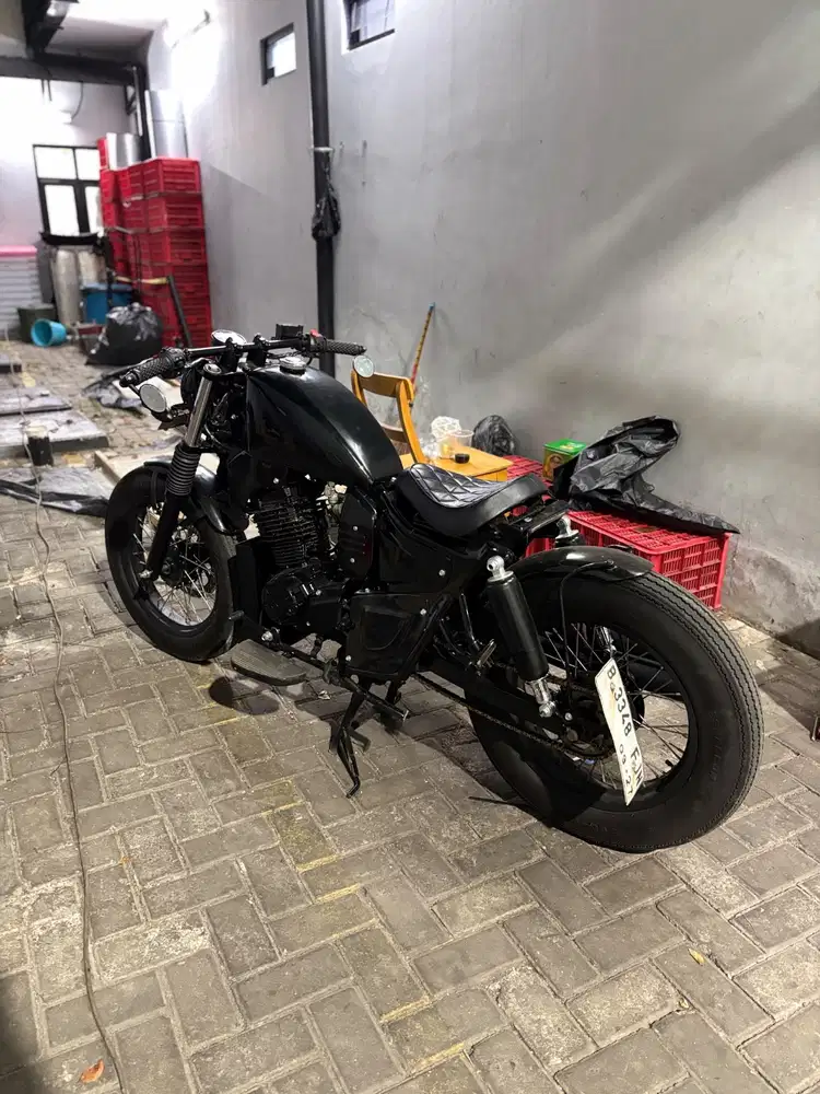 Yamaha Byson 150cc Custom Bobber Sportster Full Black - Pajak Hidup