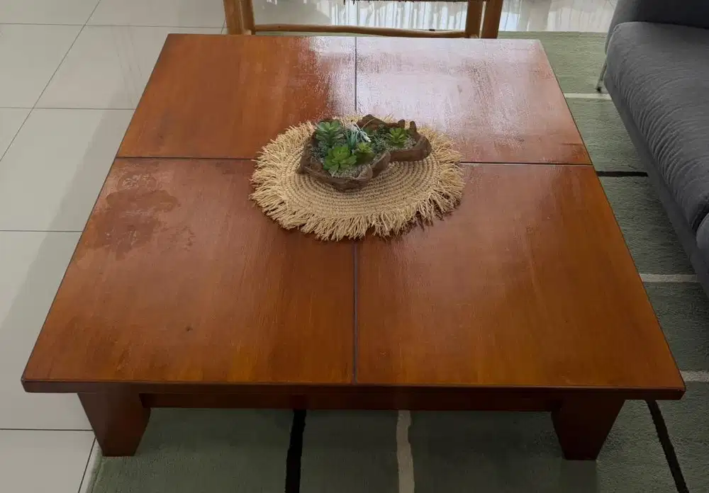 Dijual meja tamu jati