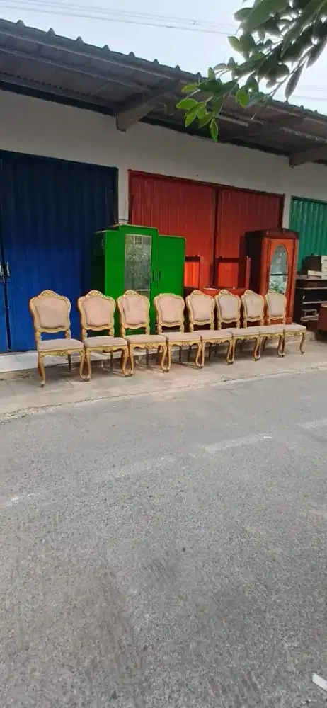 kursi makan premium material full kayu jati tua