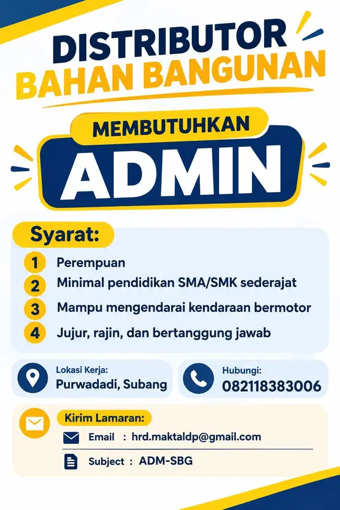 Distribusi Bahan Bangunan Membutuhkan Administrasi