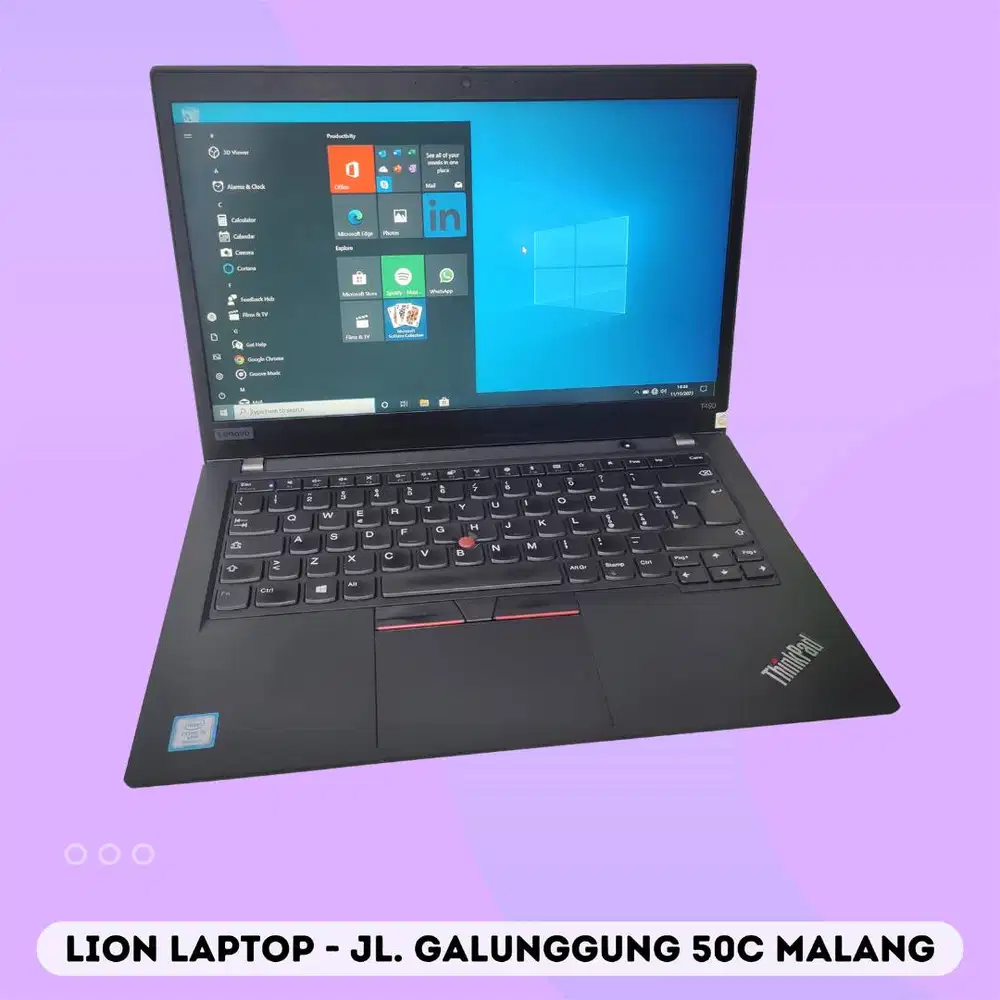 RAM 16GB i5 Gen 8 SSD 256GB Lenovo Thinkpad T490 [12|10]