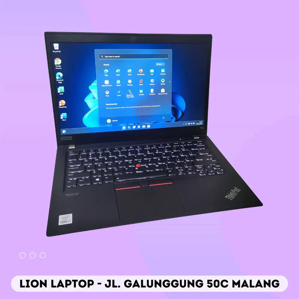 RAM 32GB Core i7 Gen 10 Slim SSD 256GB Lenovo Thinkpad T14S [12|10]