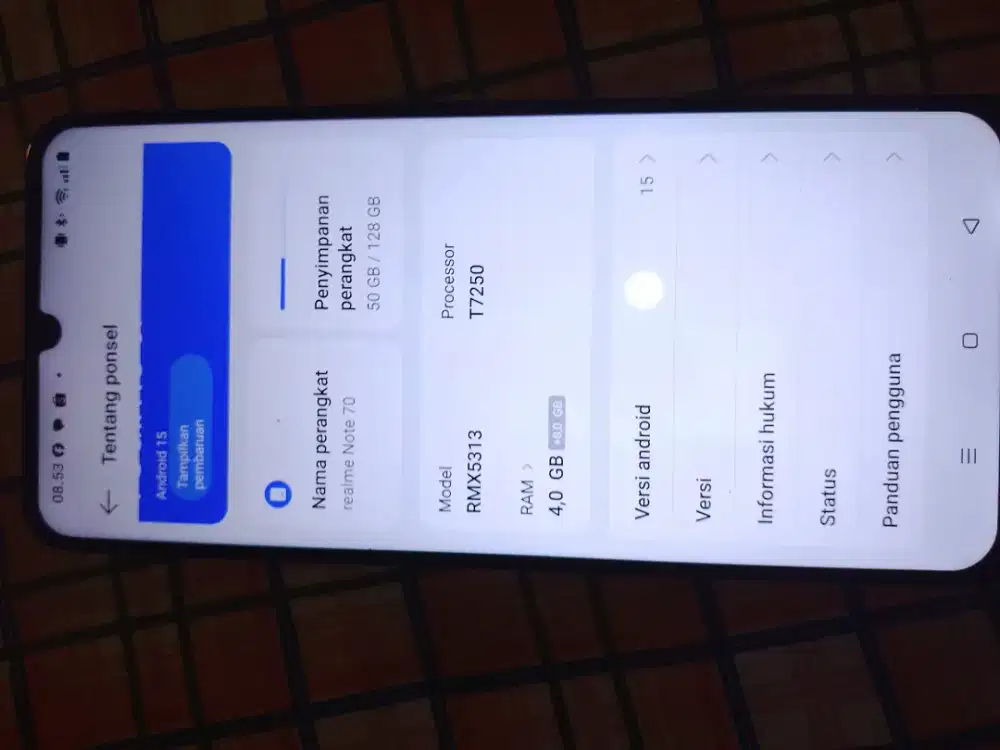 Realme note 70 di jual butuh bisa nego tp dikit