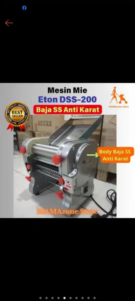 Mesin mie dan kulit pangsit