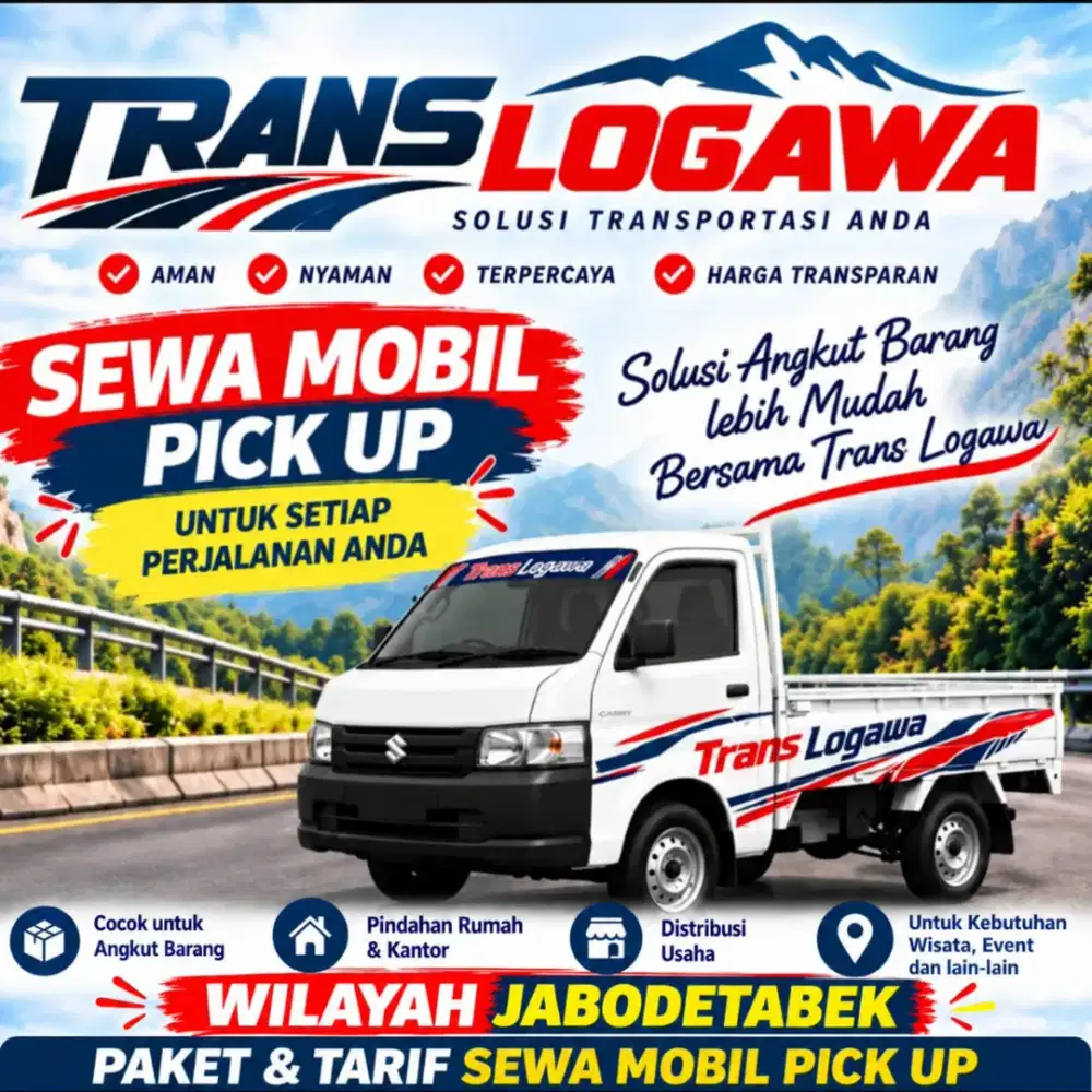 Sewa Mobil Pick Up + Supir
