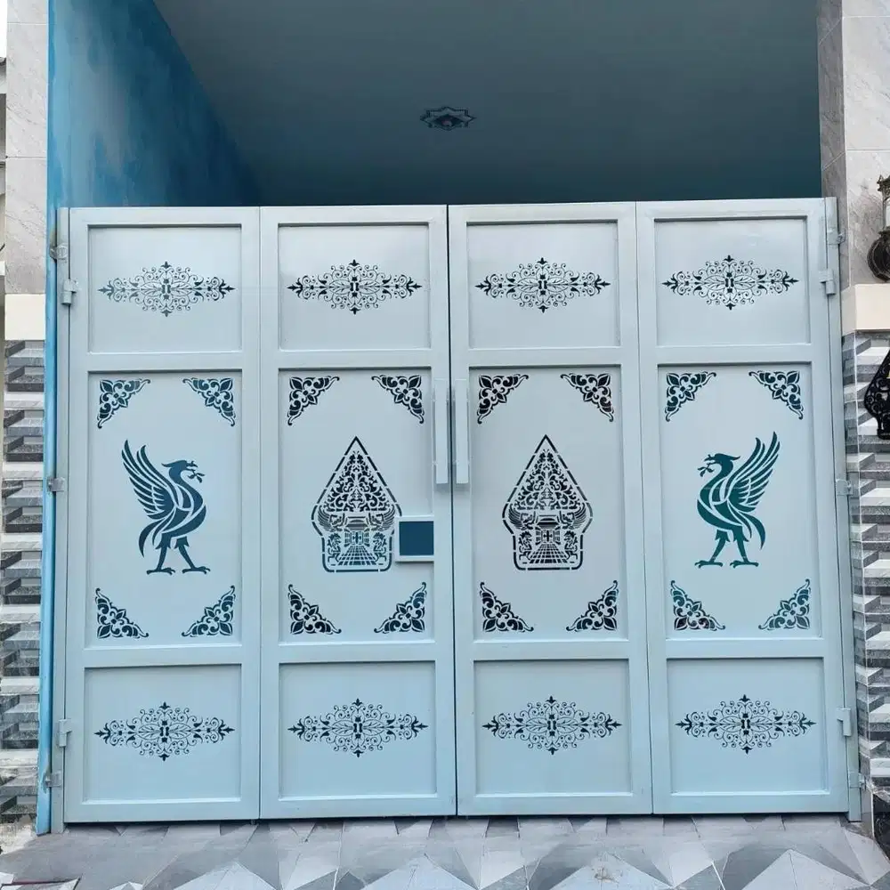 Pintu pagar rumah laser cutting