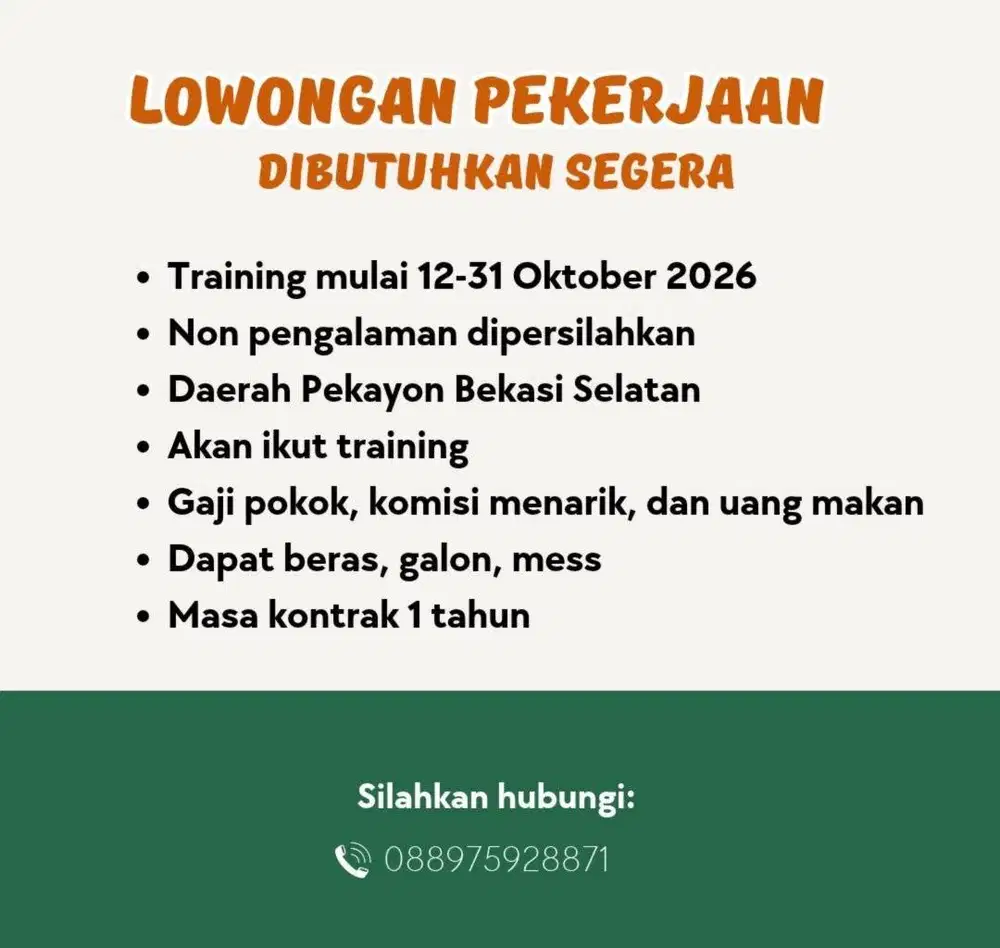 LOWONGAN KERJA TERAPIS