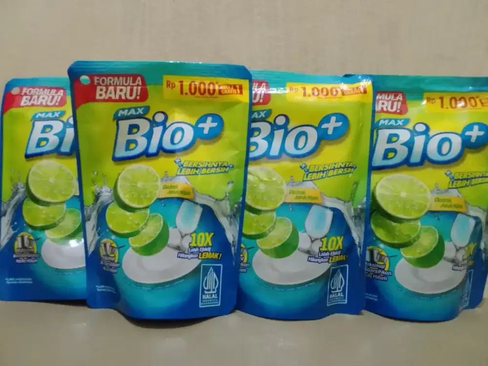 Sabun cuci piring Bio+ 1 dus isi 84pcs Rp.50.000