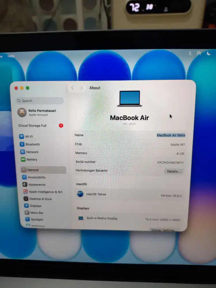 Macbook Air M1 2020