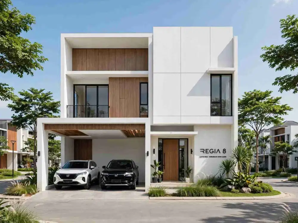 DIJUAL RUMAH SIAP HUNI
CLUSTER REGIA SUMMARECON CROWN GADING.DEKAT HARAPAN INDAH BEKASI