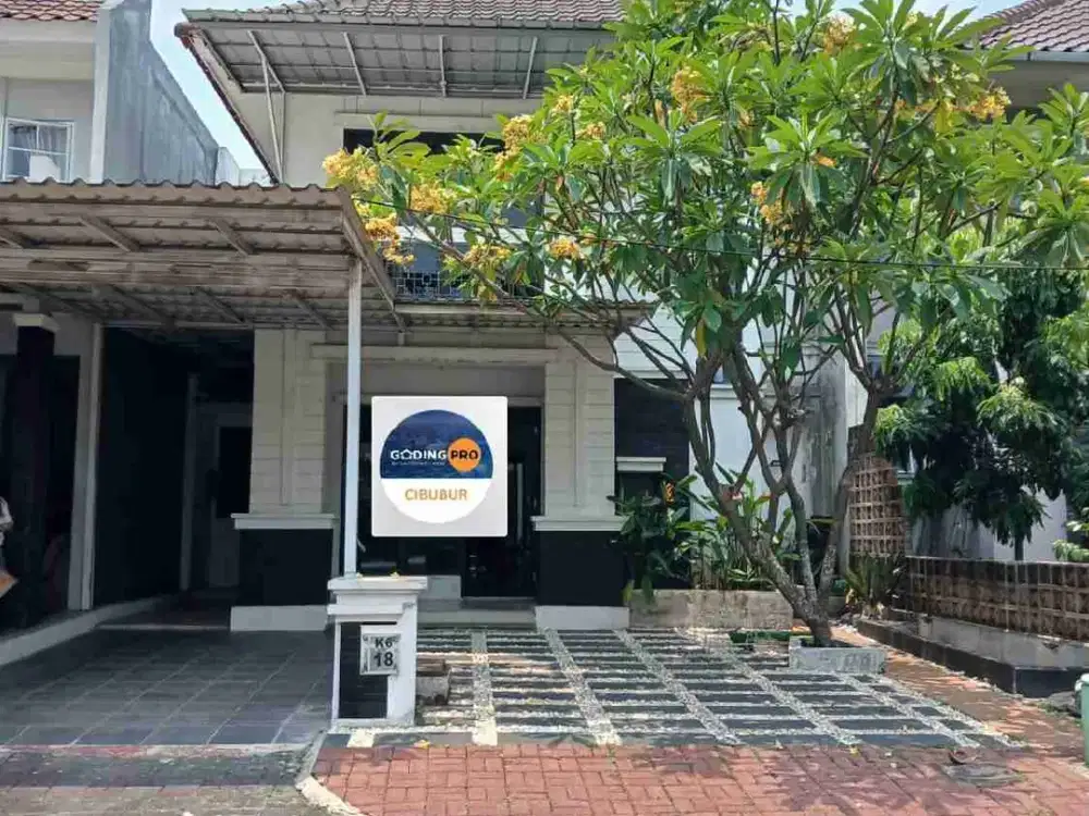 Jual cepat rumah cantik siap huni cluster favorite bebas banjir. Legenda Wisata Cibubur