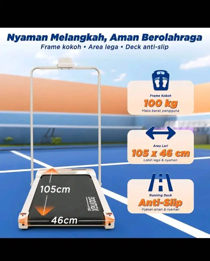 Walking pad atau treadmill nyaman dan terjangkau