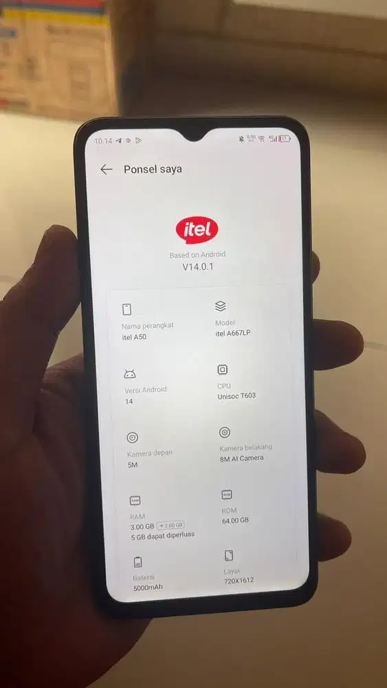 ITEL A50 3/64 JUAL CEPAT