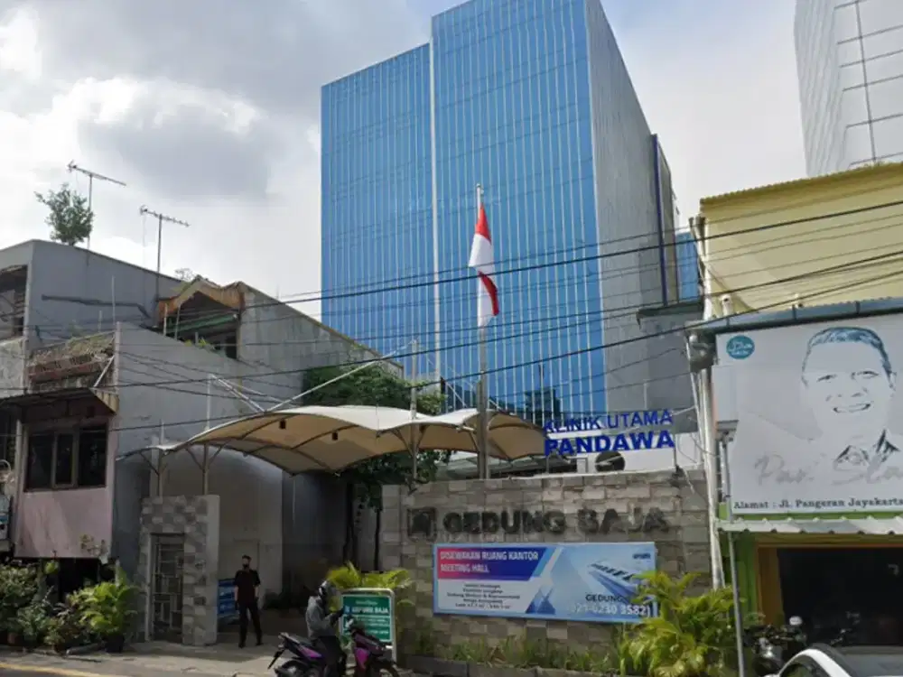 Kantor di Gedung Baja Luas 160.5 sqm Bare Area Jakarta Pusat Lokasi Strategis