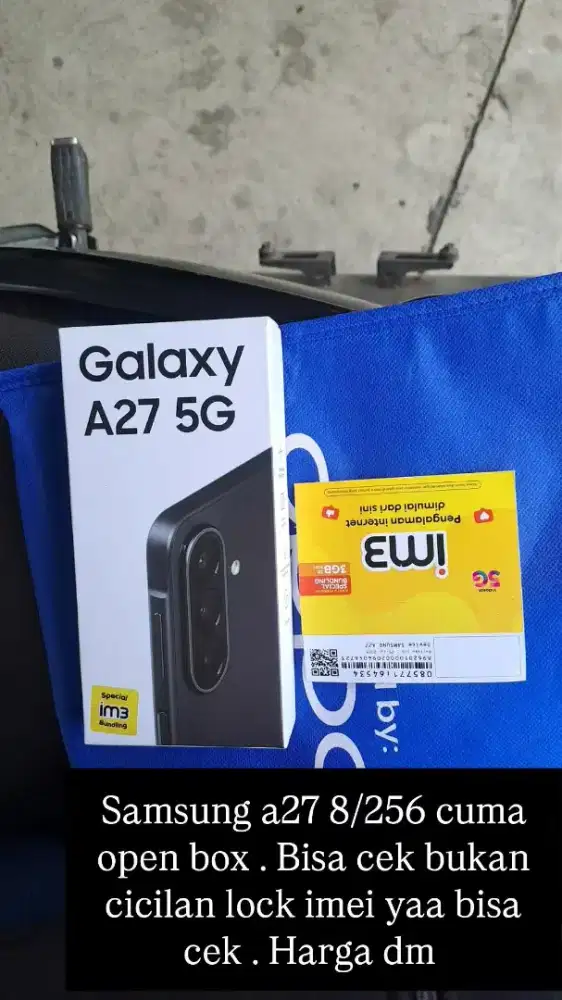 Samsung a27 8/256 open box new