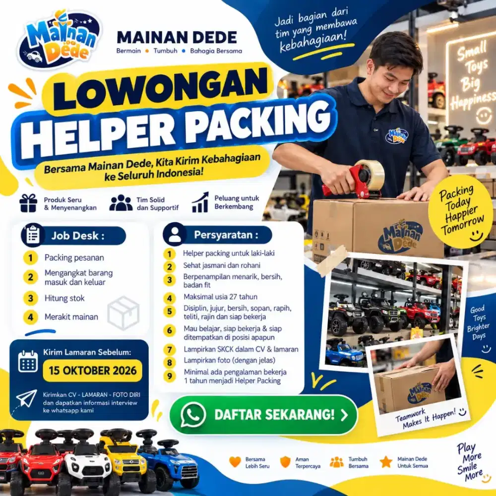 Lowongan Kerja HELPER PACKING