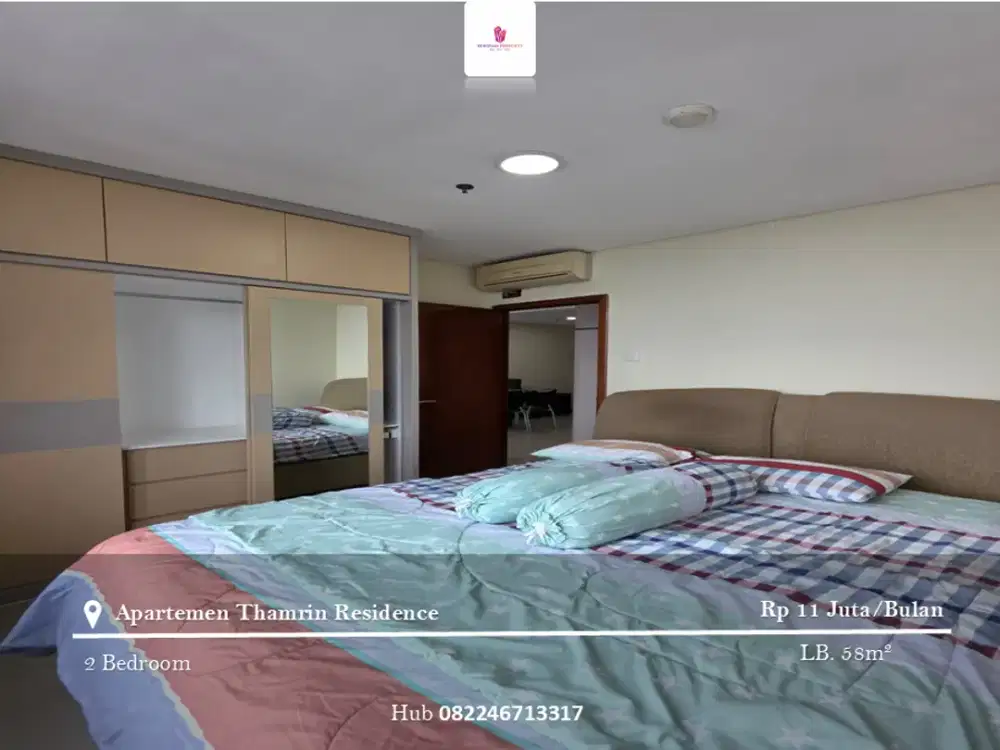 Disewakan Apartement Thamrin Residence 2BR Full Furnished Tower B