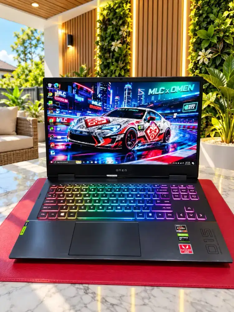 HP OMEN 15-ENIXX Premium Edition LAYAR 2K bening [NVIDIA RTX 3060 6Gb]