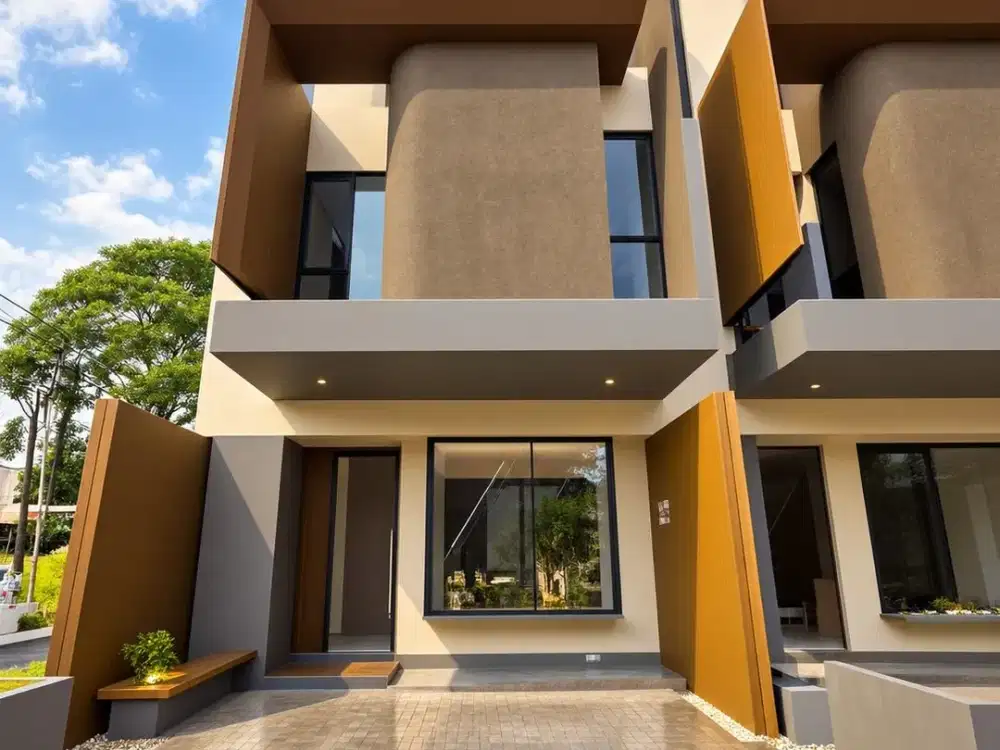 Rumah brand new tropical modern 3 lantai dekat KRL dan mall lokasi strategis di Pondok Ranji dekat Bintaro  17997 AM