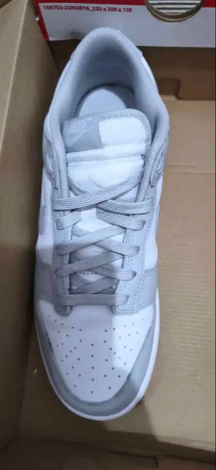 Sepatu Preloved Nike Dunk Low Retro white/grey fog UK 8 CM 27 BR 40.5