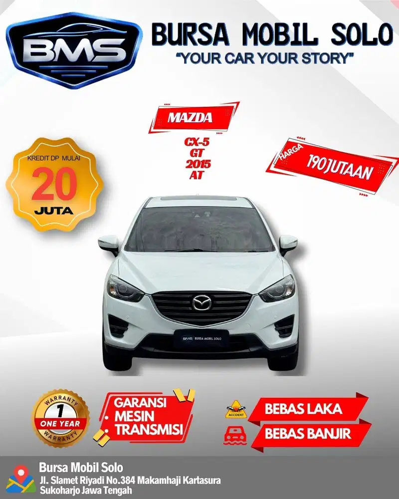 MAZDA CX-5 GT 2015 MATIC SUNROOF TOP KONDISI