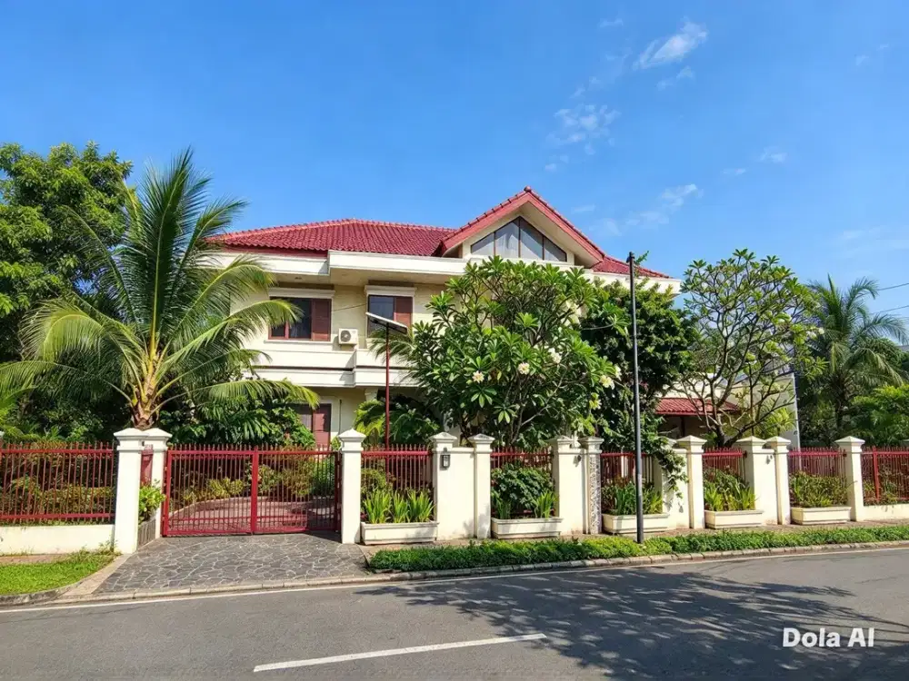 Rumah Luas 887m2 dgn Kolam Renang Seberang Citos Jaksel