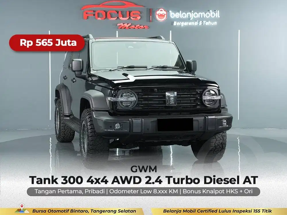 [ GARANSI 5THN 4x4 KM 8RB ] GWM Tank 300 AWD 2.4 AT 2024/2025/2026