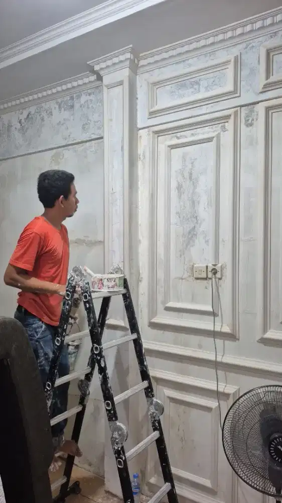 Pemasangan wallmoulding