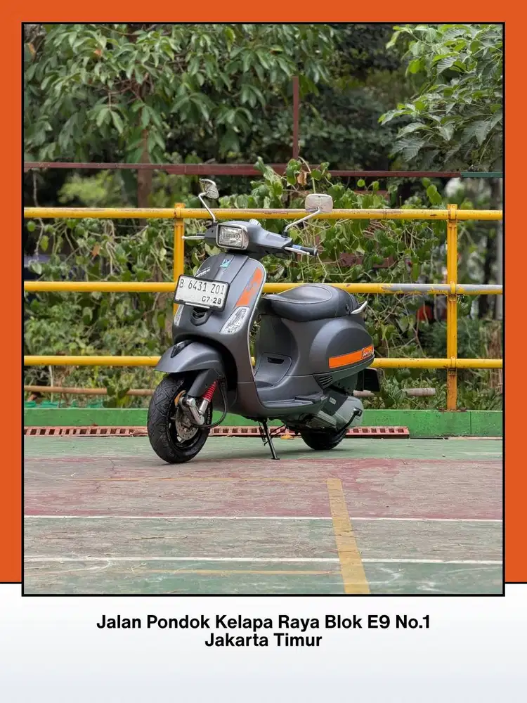 TERMURAH PIAGGIO VESPA S125 IGET 3V IE TH 2018 WARNA MATTE GREY