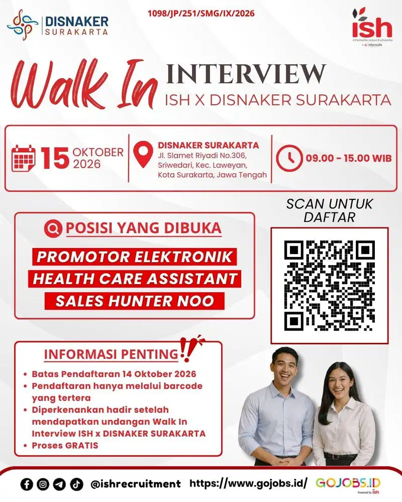 Walk In Interview Disnaker Surakarta