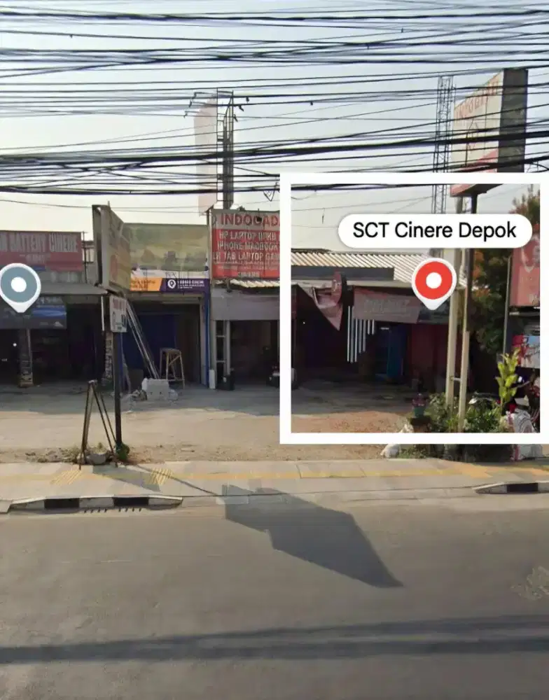 Disewakan Ruko 1 Lantai di Jalan Raya Cinere