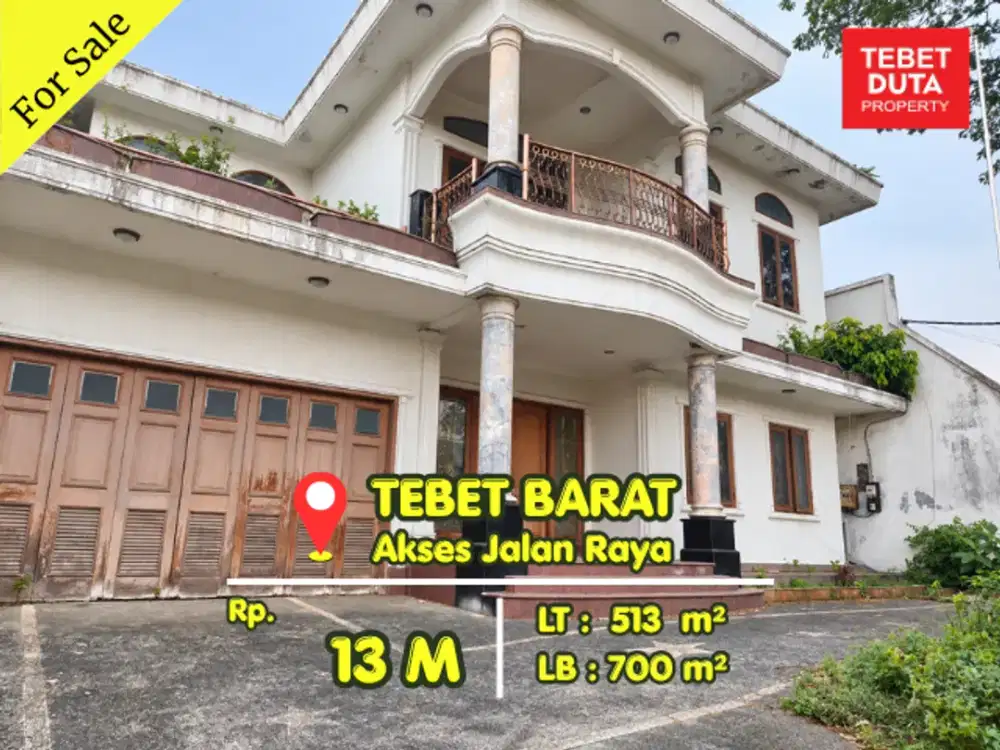Jual Murah Rumah Tebet Barat Parkir Luas Lokasi Strategis Akses Jalan Raya (BU)