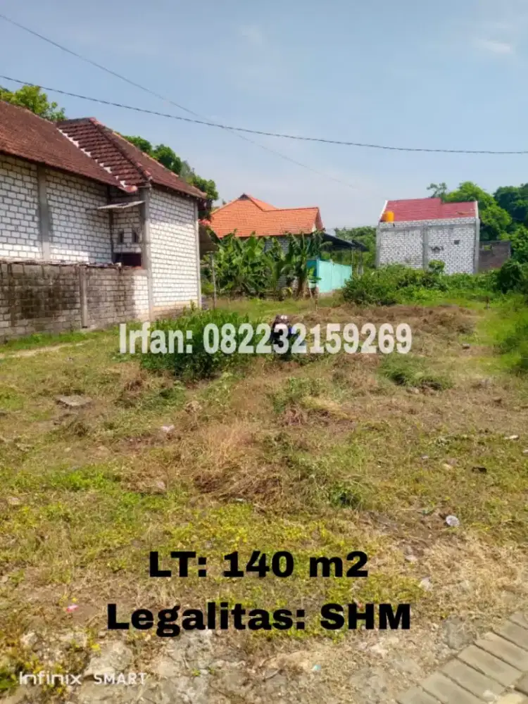 Dijual TANAH 140 m² - Cocok untuk Bangun Rumah & Investasi