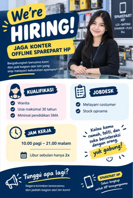 JAGA KONTER SPAREPART HP