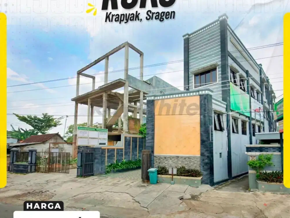 Disewakan Ruko Strategis di Krapyak, Sragen