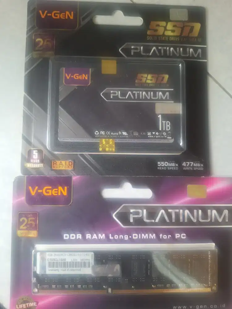 DDR3 8GB & SSD 1TB