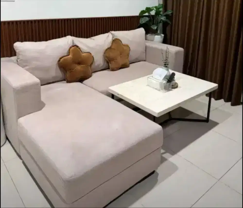 Jual murah sofa spt foto + bantal 3pcs,beli d chandra karya,4,5jt nego