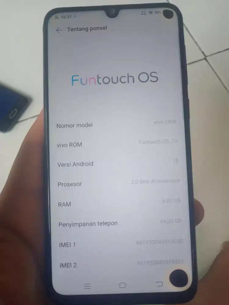 Vivo v11/1806 ram 6/64
