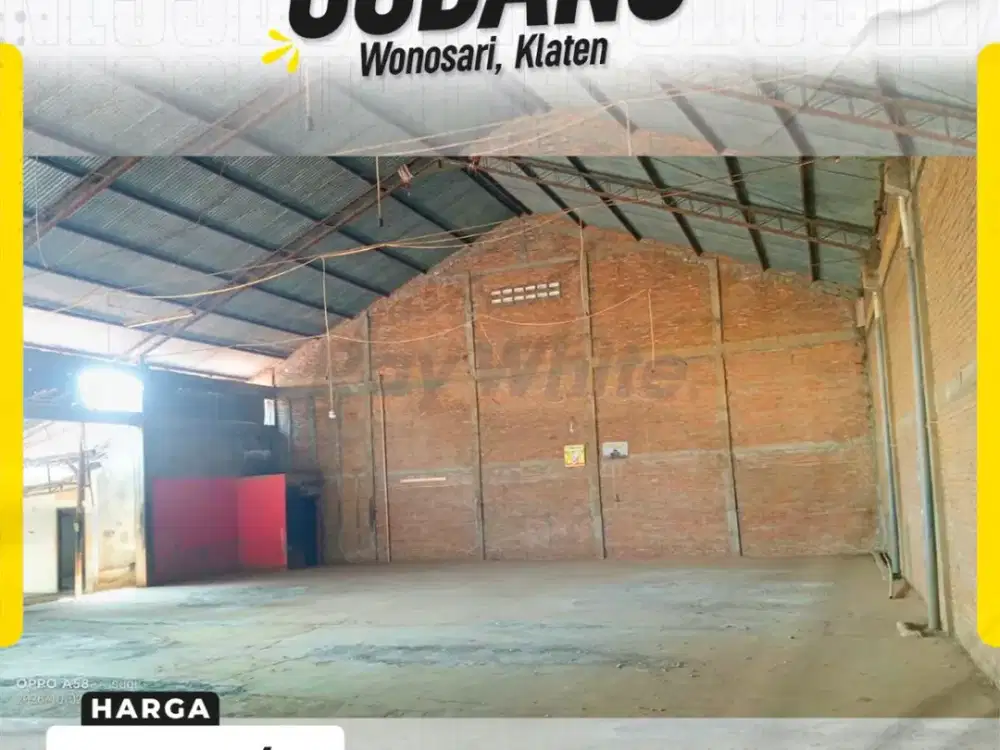Disewakan Gudang Strategis di Wonosari, Klaten