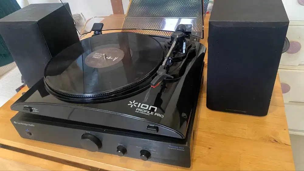 Paket Vinyl Turntable Siap Pakai - Cambridge Audio + SpeakerWhaferdale