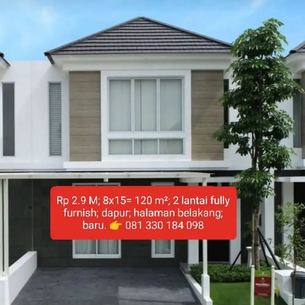 LANGKA  Di Citra Garden Rumah fully furnish siap masuk 120 m³