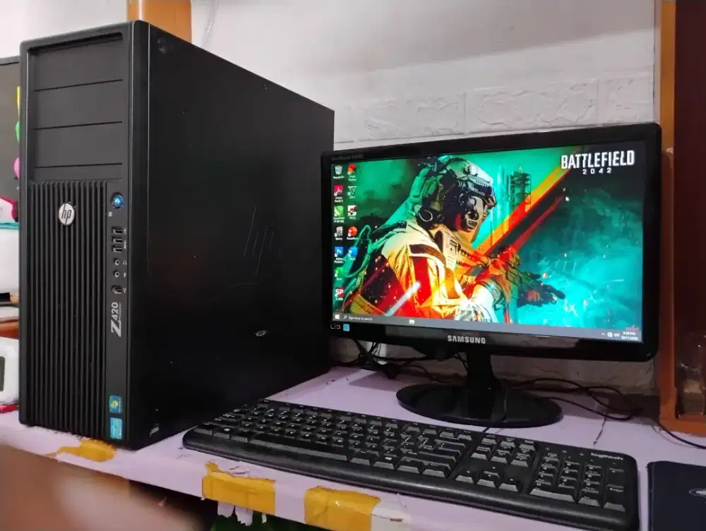 Pc gaming intel xeon E5 + ram 16gb + vga nvidia gt1030 + monitor 19in