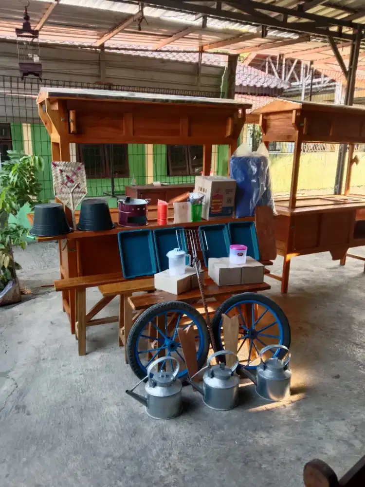 Jual grobak angkringan murah pembayaran full cod