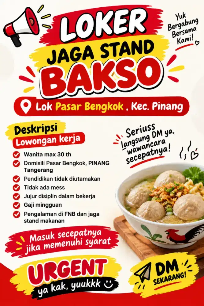 Lowongan Kerja FNB Pinang PS Bengkok